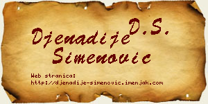 Đenadije Simenović vizit kartica